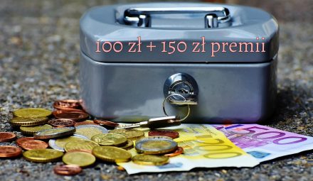 100 zł za inwestowanie oraz 150 zł premii dla nowych klientów za założenie konta w ING