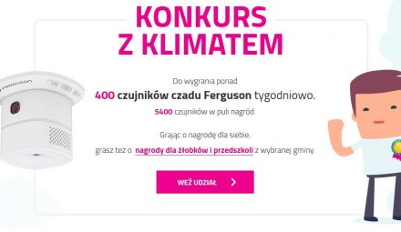 Konkurs Taurona. Do wygrania 5400 czujników czadu Ferguson!