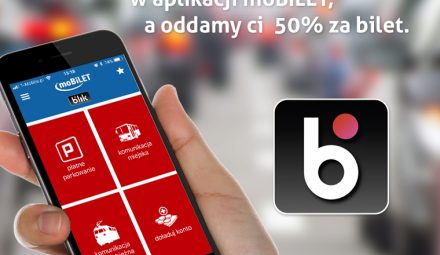 50% rabatu na bilety komunikacji miejskiej, kolejowe i parkingowe
