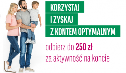 250 zł premii za otwarcie i korzystanie z Konta Optymalnego w BGŻ BNP Paribas!