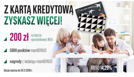 Złóż wniosek o kartę kredytową w BGŻ BNP Paribas i odbierz kartę o wartości 200 zł do Ikea!