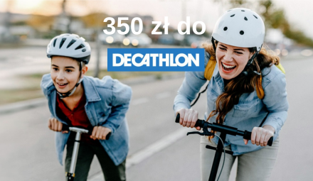 350 zł do wydania w sieci sklepów Decathlon z Citi Simplicity!