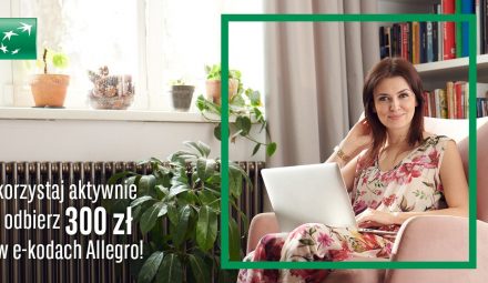 Promocja BNP Paribas: 300 z艂 do Allegro za otwarcie konta