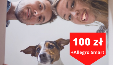 Allegro Smart za darmo przez rok i 100 zł na zakupy z mKontem Intensive!