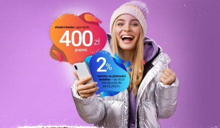 400 zł premii w gotówce za Konto Jakże Osobiste Alior Banku + 2% moneybacku!