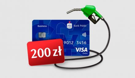 Do 1200 z艂 zwrotu za paliwo z kontem firmowym Banku PKO BP