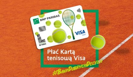 Nowość w Banku BNP Paribas. Karta tenisowa we współpracy z Visa