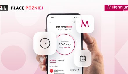 Płatności odroczone w Banku Millennium. Bank rozpoczyna udostępnianie usługi BLIK Płacę Później
