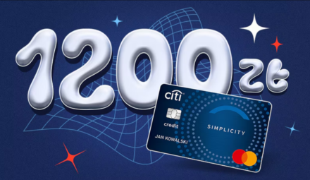 Do 1200 zł premii z kartą kredytową Citi Simplicity