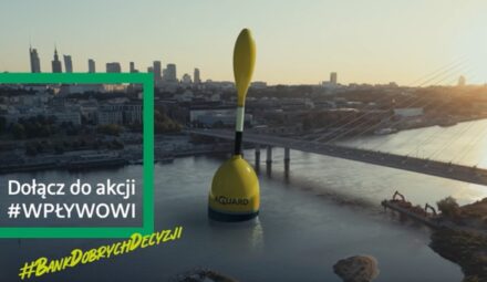 Wielki spławik na Wiśle. To element akcji Banku BNP Paribas