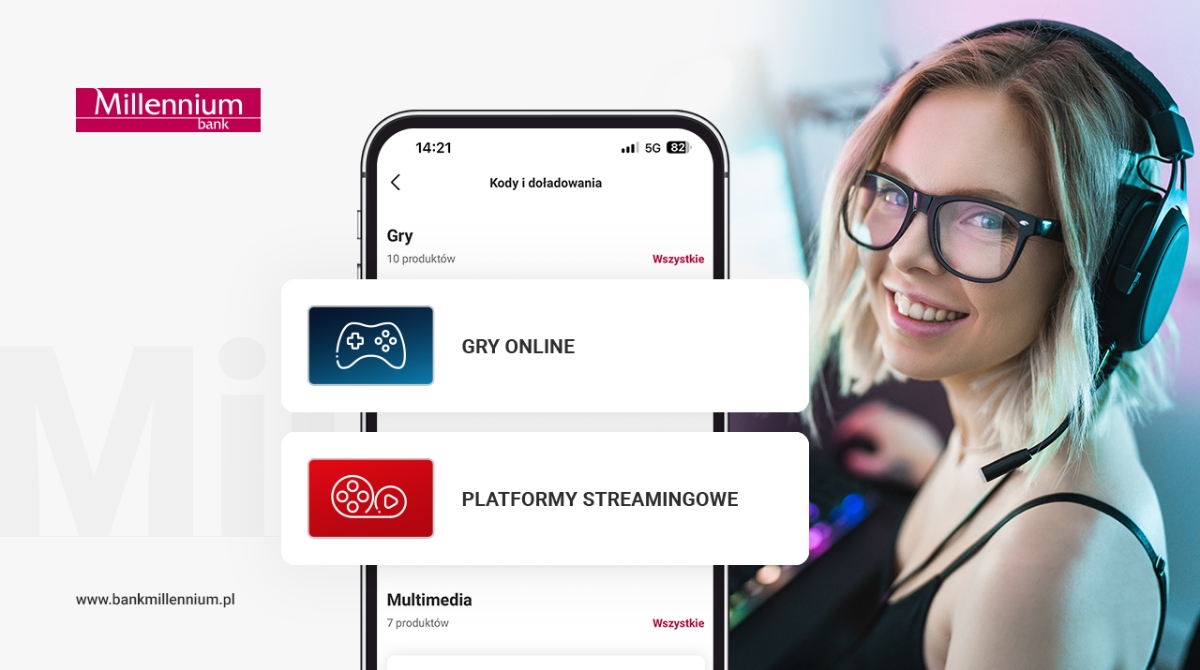 Aplikacja Banku Millennium z nowościami. Zwiększony katalog usług