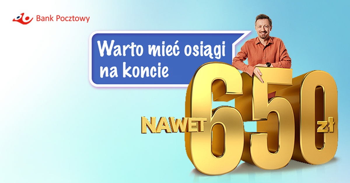 Nawet 650 zł za Konto osobiste w Banku Pocztowym