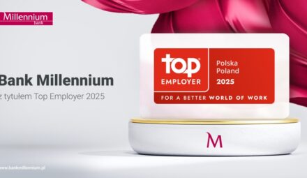 Tytuł Top Employer Polska 2025 dla Banku Millennium. Już drugi rok z rzędu