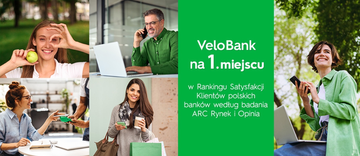 „Monitor satysfakcji klientów banków 2024”. VeloBank liderem