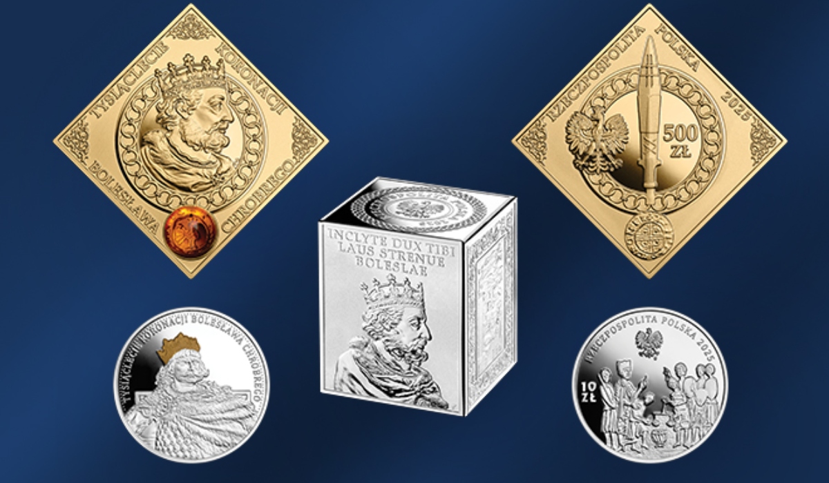 „Tysiąclecie koronacji Bolesława Chrobrego”. Nowe monety kolekcjonerskie NBP