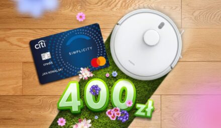 Odkurzacz Xiaomi Robot Vacuum S20 i 400 zł za kartę Citi Simplicity (BADANA ZDOLNOŚĆ KREDYTOWA)