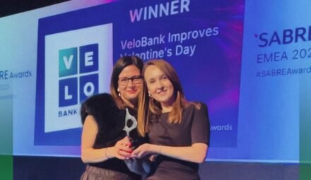 Diamond SABRE Awards dla VeloBanku. Nagroda za kampanię walentynkową