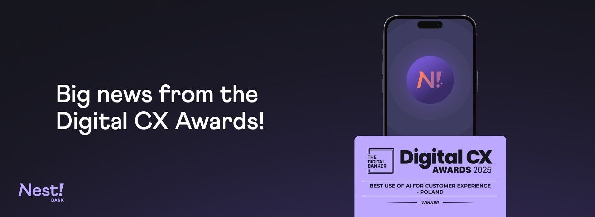 Digital CX Awards 2024 dla Nest Banku. Doceniono wykorzystanie AI w obsłudze klienta