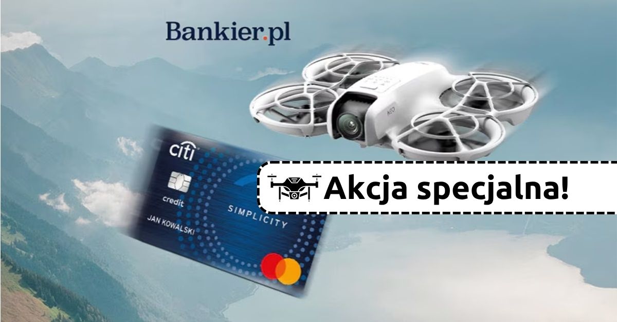 Dron DJI Neo +400 zł za kartę Citi Simplicity (akcja specjalna)