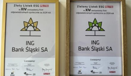 Nagrody Polityki dla ING Banku Śląskiego. Zielony i Złoty Listek ESG