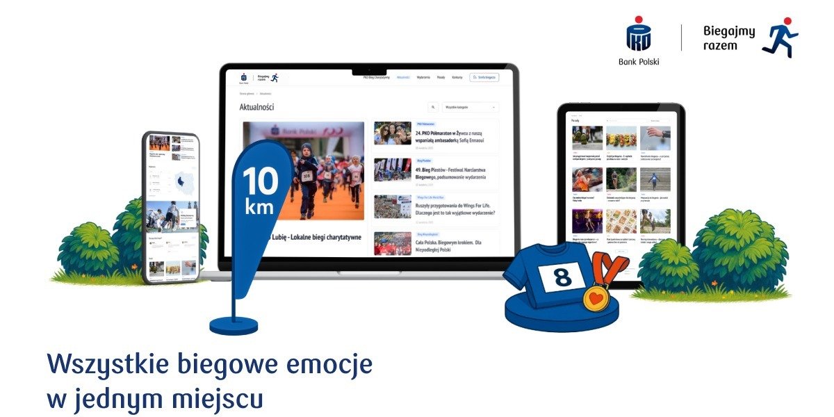 „PKO Biegajmy Razem” w nowej odsłonie. Ruszyła nowa strona programu