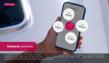 Aplikacja mobilna w nowej reklamie Banku Millennium