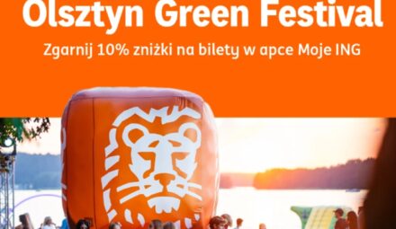 ING Bank Śląski ze wsparciem dla wydarzeń kulturalnych. Rabaty na Olsztyn Green Festival