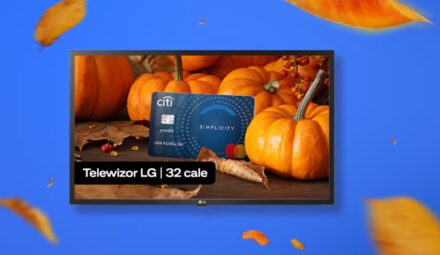 Telewizor LG od Citibanku z kartę Citi Simplicity i 400 zł premii