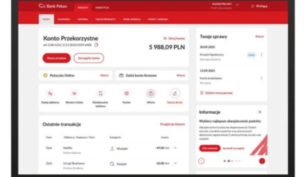 Pekao24 ze zmianami. Nowy wygląd pulpitu i dyspozycji