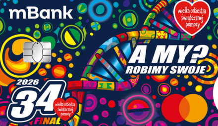 Karta płatnicza WOŚP w mBanku. Ostatnie dni na zamówienie