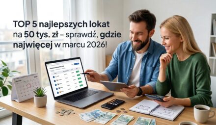 TOP 5 najlepszych lokat na 50 tys. zł – sprawdź, gdzie zyskasz najwięcej w marcu 2026!