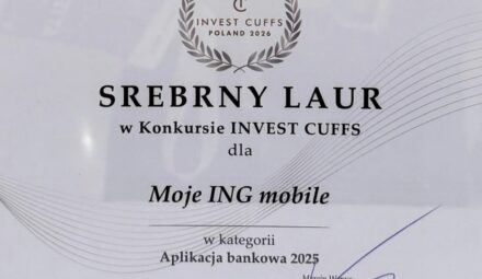 Konkurs Invest Cuffs. Moje ING zdobywa Srebrny Laur