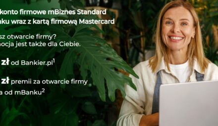 Nawet 1200 zł premii za konto mBiznes Standard w mBanku i gwarancja 0 zł na zawsze!