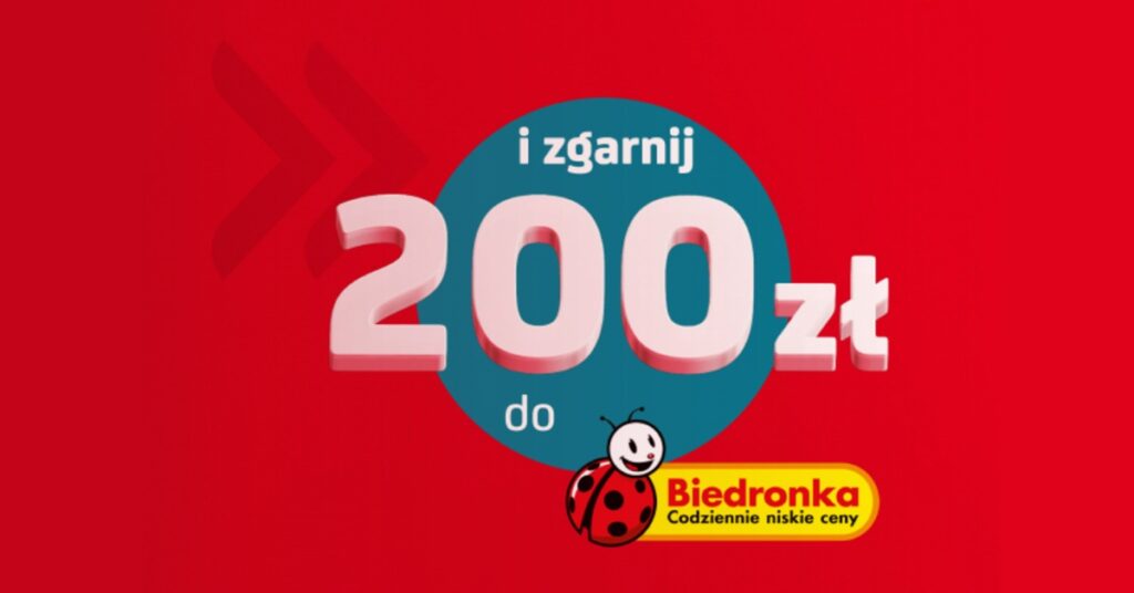 200 zł do Biedronki z Unicredit
