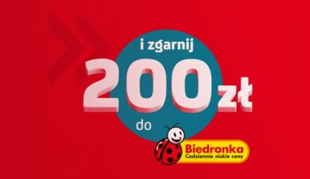 200 zł do Biedronki i 4,5% dla oszczędności w kontem osobistym w Unicredit.
