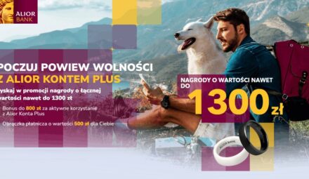 Nawet 1300 zł zysku: Obrączka płatnicza i 800 zł zwrotu za Alior Konto Plus!